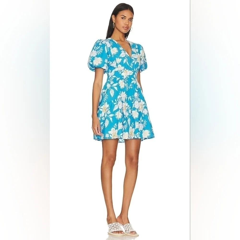 NWT MINKPINK Zinnia Mini Dress in Blue Multi - Picture 4 of 17